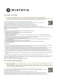 Notice Mikrotik OMNITIK 5 POE AC Point d'accès