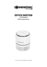 Notice Sonnenkönig OFFICE BOSTON Air purifier