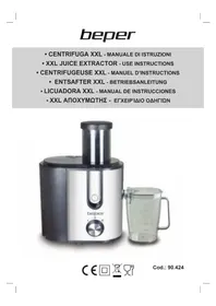 Notice Beper 90.424 Extracteur de jus