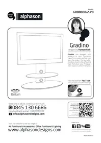 Notice ALPHASON GRADINO CANTILEVER Meuble TV