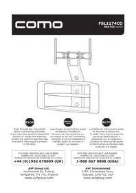 Notice AVF FSL1174COGW Meuble TV