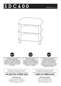Notice AVF SDC600 Meuble TV