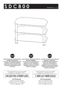 Notice AVF SDC800 Meuble TV
