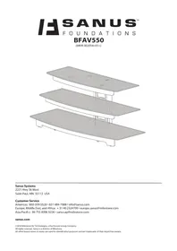 Notice SANUS BFAV550CN1 TV Stand
