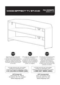 Notice AVF FS1200WPCDCA Meuble TV