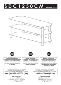 Notice AVF SDC1250CMBBA Meuble TV