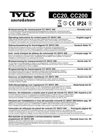 Notice Tylö CC200 Thermostat