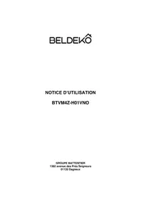 Notice Beldeko BTVM4ZH01VNO Cuisinière
