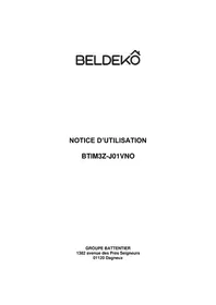 Notice Beldeko BTIM3ZJ01VNO Cuisinière