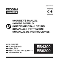 Notice Zenoah-Komatsu EB6200 Souffleur