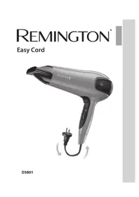 Notice REMINGTON EASY CORD D5801 Haardroger