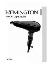Notice REMINGTON PROAIR AC6120 Haardroger