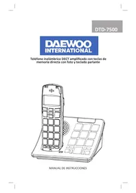 Notice DAEWOO DTD7500 Teléfono