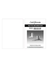 Notice CALIFORNIA QD60AG6L120R Hotte