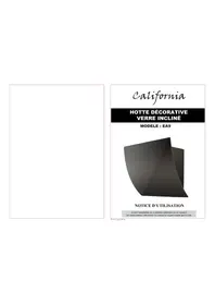 Notice CALIFORNIA EA9 Hotte