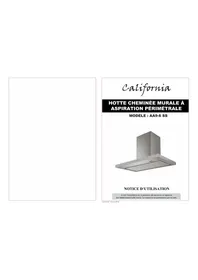 Notice CALIFORNIA AA96 SS Hotte