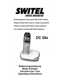 Notice SWITEL DC581 Phone