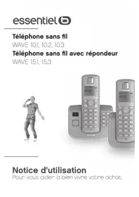Notice ESSENTIELB WAVE 10.2 Téléphone sans fil