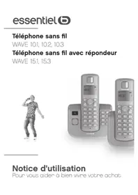 Notice ESSENTIELB WAVE 10.1 Téléphone sans fil