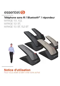 Notice ESSENTIELB MIRAGE 15.2 BT Téléphone sans fil
