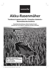 Notice Gardenline GLAR 36 LI Rasenmäher