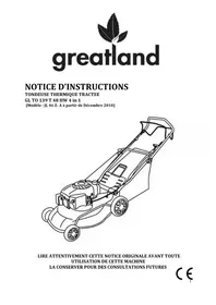 Notice Greatland GL TO 139 T 48 HW 4IN1 Tondeuse à gazon