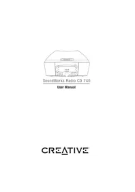 Notice CREATIVE CD 740 Lecteur/enregistreur de cd