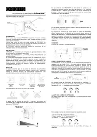 Notice Orbis PROXIMAT Détecteur de mouvements