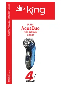 Notice KING AQUADUO P 071 Rasoir