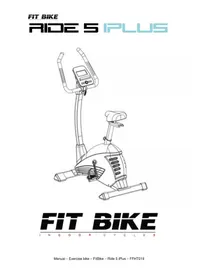 Notice Fit Bike RIDE 5 IPLUS Vélo d'appartement