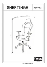 Notice JYSK SNERTINGE Chaise de bureau