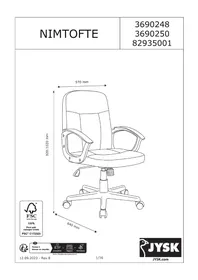 Notice JYSK NIMTOFTE Chaise de bureau