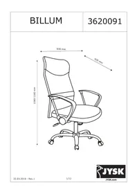 Notice JYSK BILLUM Chaise de bureau