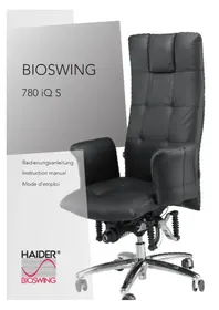 Notice Bioswing 780 IQ S Chaise de bureau