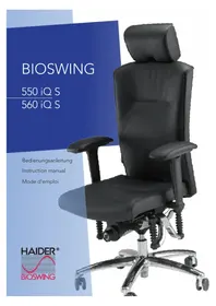 Notice Bioswing 560 IQ S Chaise de bureau