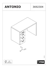 Notice JYSK ANTONIO (110X74X60) Bureau
