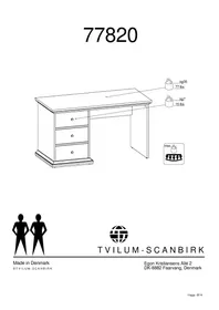 Notice Tvilum 77820 Bureau