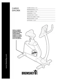 Notice Bremshey CARDIO EXPLORER Exercise bike