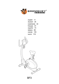 Notice Bremshey BF3 Exercise bike