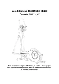 Notice Techness SE800 Vélo elliptique