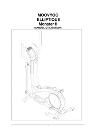 Notice Moovyoo MONSTER II Vélo elliptique