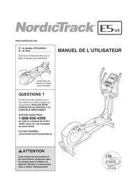 Notice NordicTrack E5VI Vélo elliptique