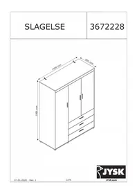 Notice JYSK SLAGELSE Wardrobe