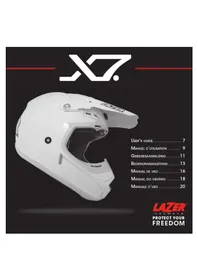 Notice LAZER X7 Casque de moto
