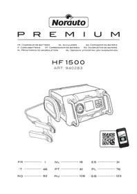 Notice NORAUTO HF 1500 Chargeur de batterie