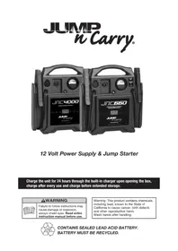 Notice Jump-N-Carry JNC660 Battery charger