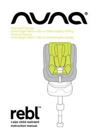 Notice Nuna REBL Kindersitz