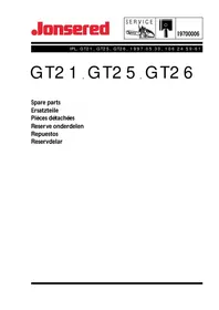 Notice JONSERED GT 2125 Coupe-herbe