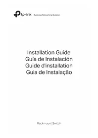 Notice TP-LINK JETSTREAM L2 MANAGED POE TLSG3424P Interruptor