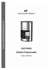 CONTINENTAL EDISON CECF12PSS - Machine à café